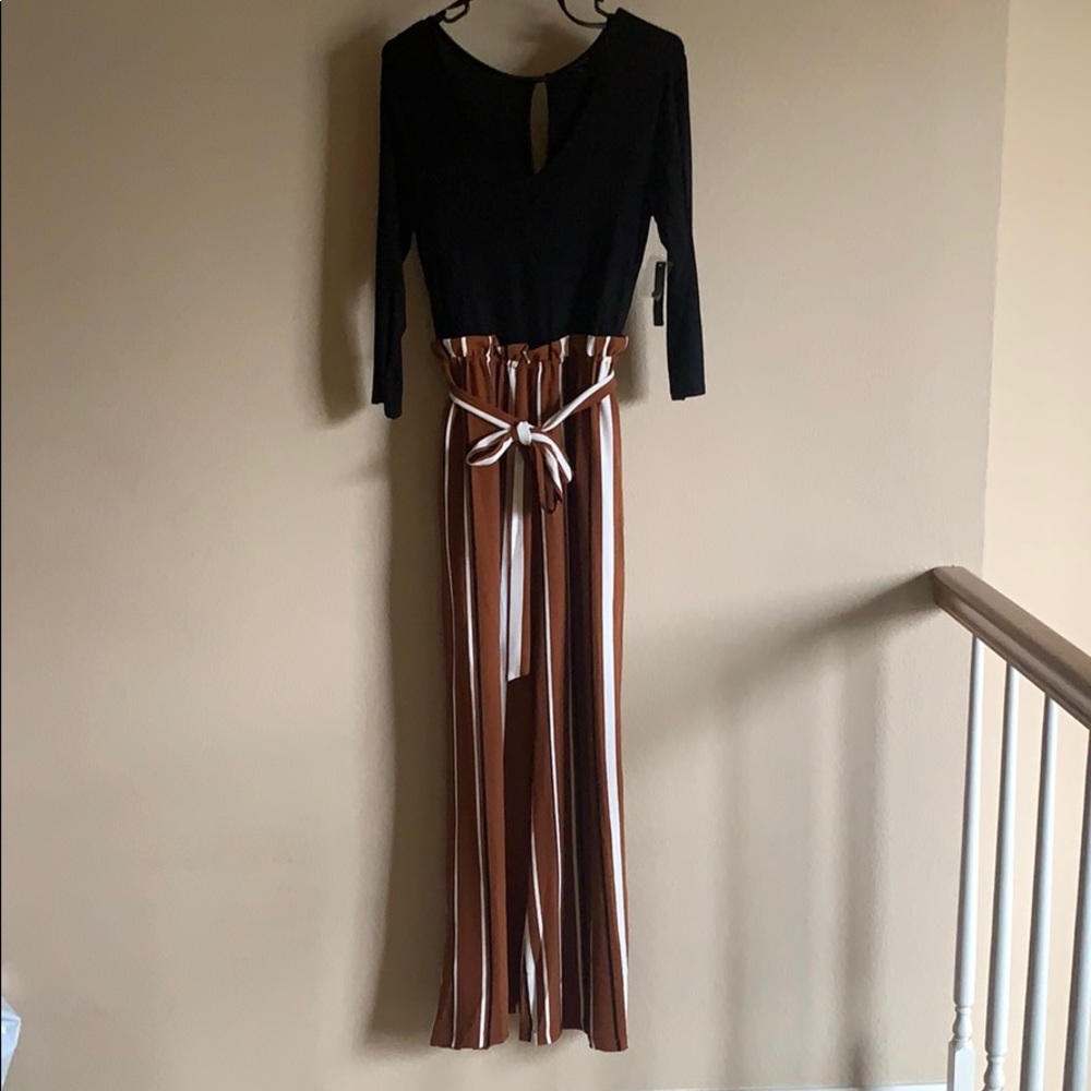 3/4 sleeve jumpsuit